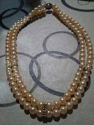 Collar Simil Perlas Antiguo