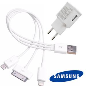 Kit Cable usb 4 En 1 + Cargador Samsung 2 A De Pared -