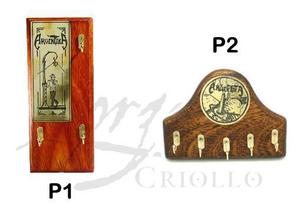 Porta llaves de madera argentina souvenir regalo modelos