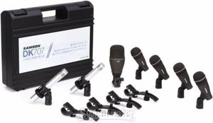 Set De Microfonos Bateria Samson Dk Microfonos + Clamp+