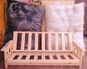 Vendo futones de pino completo