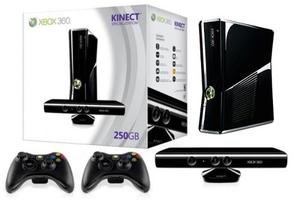 Xbox 360 De 250gb C/ Kinect+2joys+6juegos (en Caja,sin Uso)