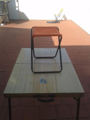 mesa camping silla