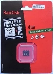 2 Memory Stick Micro M2 Sandisk 4gb
