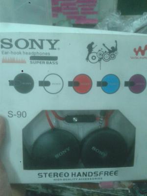 Auricular Sony s90 color negro super bass