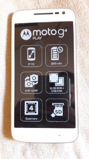 Vendo Motorola G4 Play Nuevo con vidrio templado
