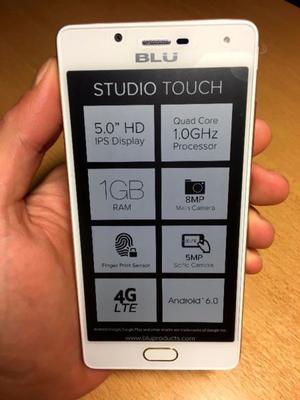 Blu Studio Touch 4g 4 Core 1ghz 8mp lector Huella Nuevo y