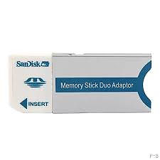 sandisk memory stick duo adaptor