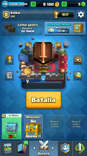 Cuenta clash royale