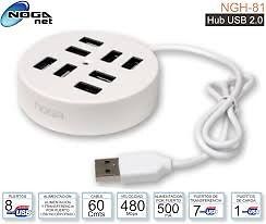 HUB USB 8 PUERTOS - NGH-81 - NOGA NET