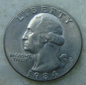 Moneda 25 centavos () Estados Unidos