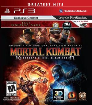 Mortal Kombat Komplete Edition PS3 Greatest Hits| Excelente