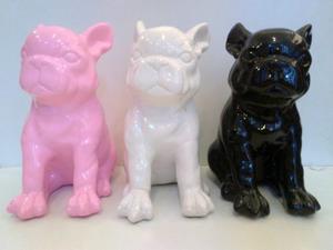 Perro Bulldog Frances De Ceramica