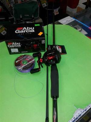 Pesca Equipo Bait Casting Abu Garcia Caña2tramos Reel Multi