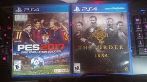 Vendo PES  Y THE ORDER  PS4