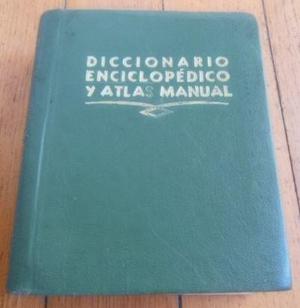 antiguo diccionario enciclopedico atlas manual -v