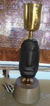 antiguo velador ceramica bronce unico 17x9-v crespo/pompeya