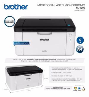 Impresora laser monocromatica Brother HL  NUEVO EN CAJA