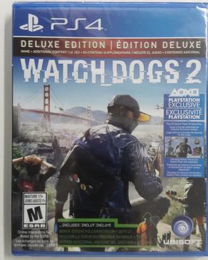 PS4 Watch Dogs 2: Deluxe Ed $ nuevo fisico sellado somos