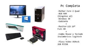 Pc Gamer Completa 8gb ram + monitor 19" + placa de video Ati