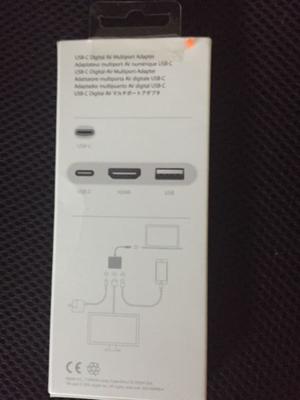 Cable adaptador de Apple original usb hemisferio y usb-c