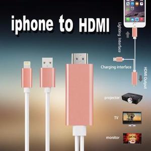 Cable usb lightning Hdmi Hd- para iphone 5,6,7, ipad