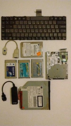 Lote partes portatil, disco rigido, teclado, placas