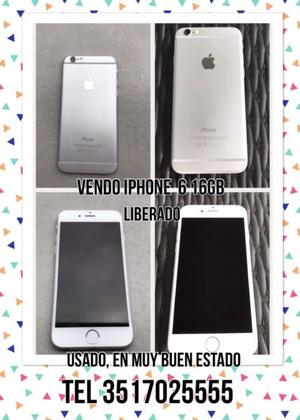 iPhone 6 16Gb Liberado para cualquier compañía