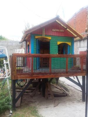 CASITA INFANTIL UNICA¡¡ CON TOBOGAN,TREPADOR