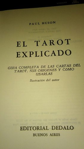 Libro El Tarot Explicado
