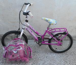 Bicicleta Tomaselli y Rollers Hello Kitty para niña