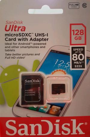 Memoria MicroSD 128gb clase 10 SanDisk