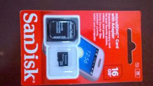 Tarjeta de memoria sandisk 16gb $gb $250