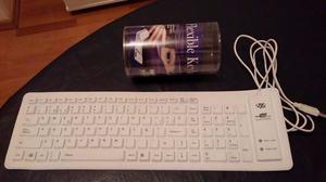 teclado flexible usb de goma, importado como nuevo,