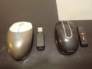 2 Mouses inalambricos marca A4tech