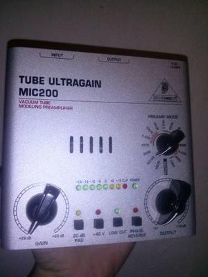 Preamp Behringer Tube Ultragain Mic 200 Como Nuevo!