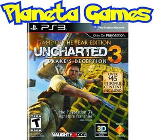 Uncharted 3 Goty Playstation Ps3 Fisicos Caja Cerrada
