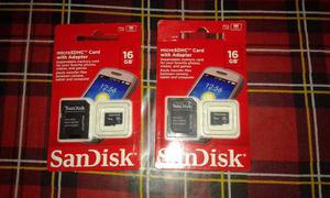2 Memorias Sandisk Microsd 16gb Sdhc