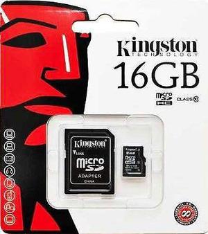 Memoria Micro SD 16 Gb HC Clase 10 Adaptador SD Kingston