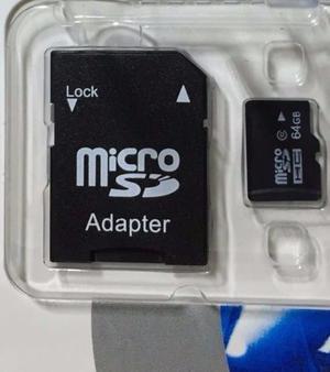Memoria Micro Sdhc 64gb Clase 10 Con Adaptador Zona Sur Caba