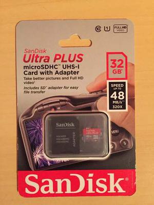 Memoria Sandisk Ultra Plus Micro Sdhc Sd 32 Gb Uhs-1