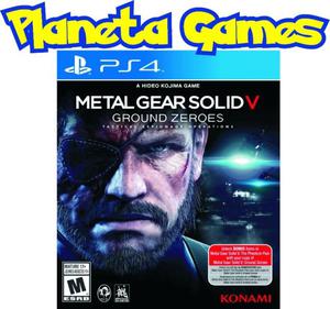 Metal Gear Solid V Ground Zeroes Playstation Ps4 Fisicos