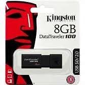 PENDRIVE 8GB USB  DATA TRAVELER 100 NEGRO - KINGSTON