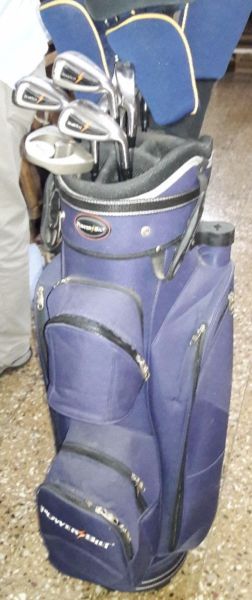 Palos De Golf Power Bilt Set Completo Con Carro Y Bolsa