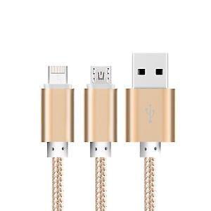 cable usb 2.0 + MICRO IPHONE LIGHTNING