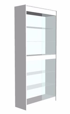 vitrina exhibidora vertical 6 estantes