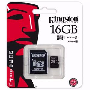 Memorias Micro SD HC de 16gb Kingston Clase 10
