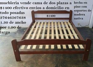 muebleria vende cama de dos plazas a $