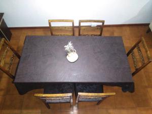 Juego de mesa, sillas y sillones (a reparar)