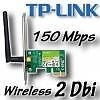 Placa de red PCI-E Wireless N 150Mbps 2Dbi TP LINK 781ND